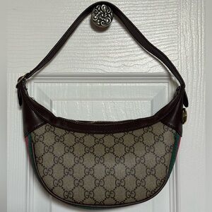 brown monogram shoulder bag